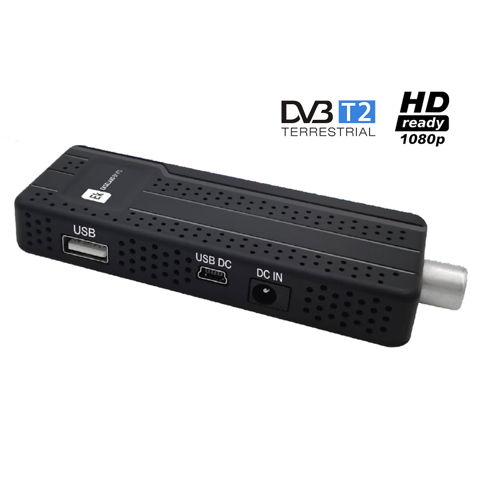 Decoder ricevitore digitale terrestre dvb-t2 stick retro tv hdmi H265 hevc 10 bit usb EK