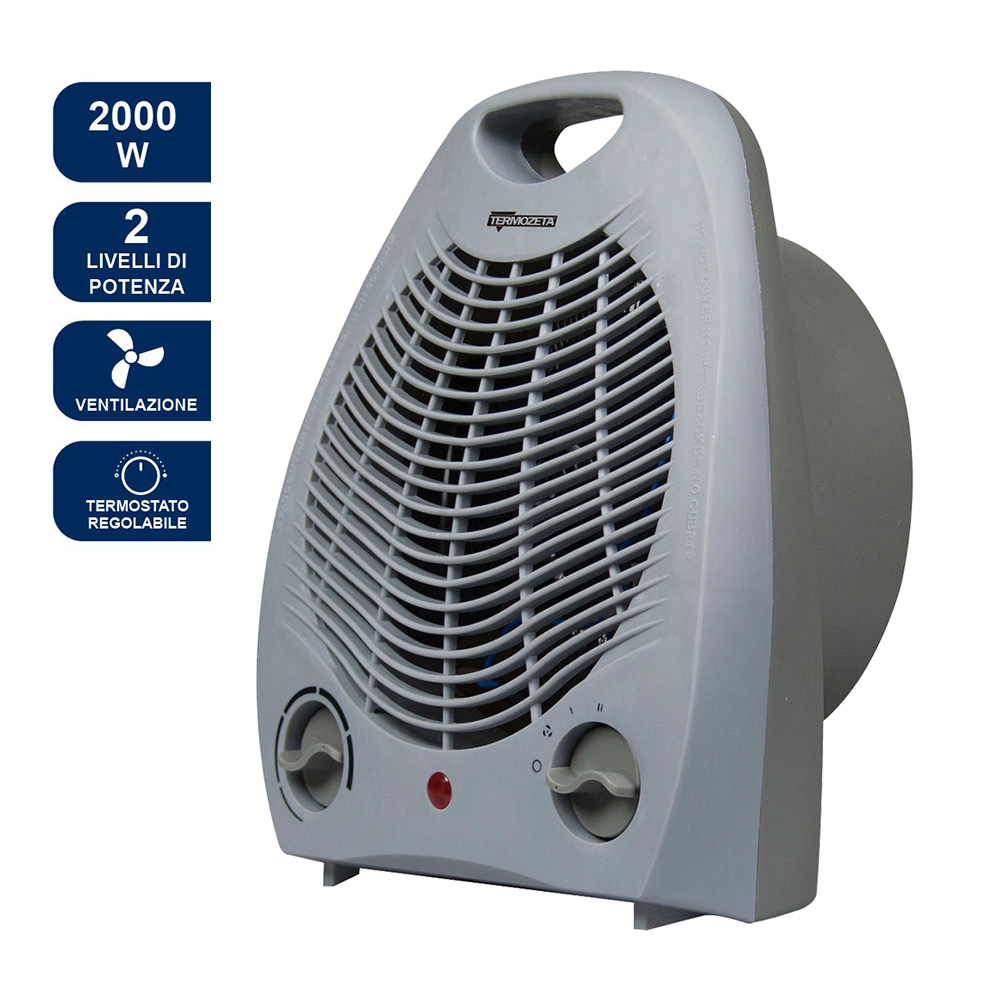 Termoventilatore caldobagno 2000W grigio TERMOZETA TZR15GB 