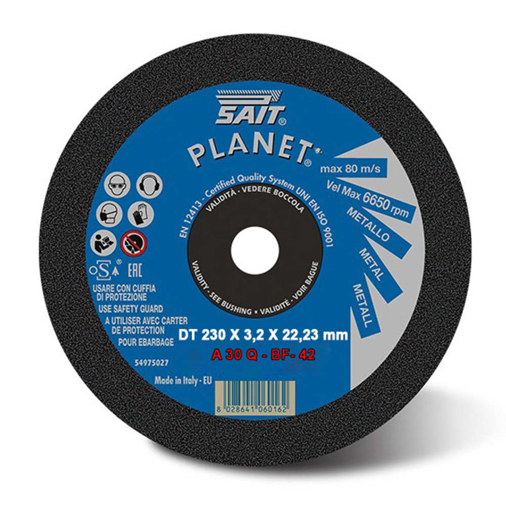 PLANET DT Disco taglio metallo mm.230 x 3,2 x 22,23 Sait