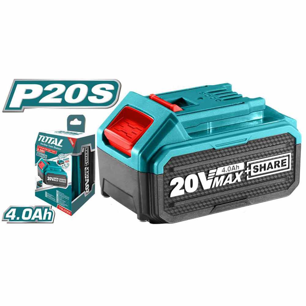 Batteria 20V 4Ah litio per utensili a batteria TOTAL One Battery P20S