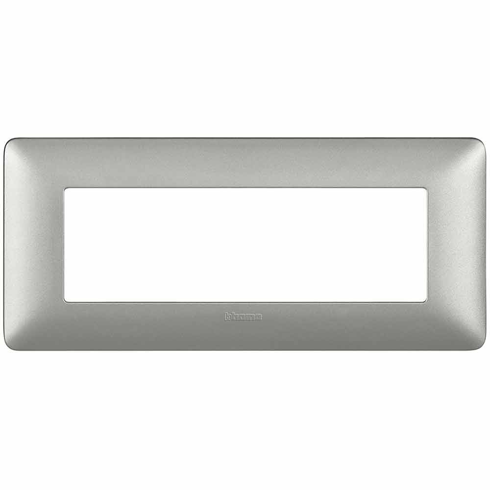 MATIX AM4806MSL Placca 6 moduli silver