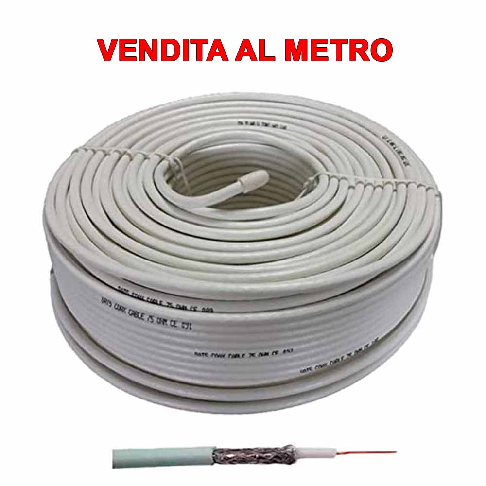 Cavo tv coassiale Messi e Paoloni MDN650 mm.5 Classe B vendita al metro