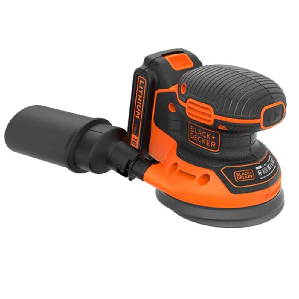 Levigatrice rotorbitale a batteria 18V 1,5Ah mm.125 BLACK+DECKER BDCROS18