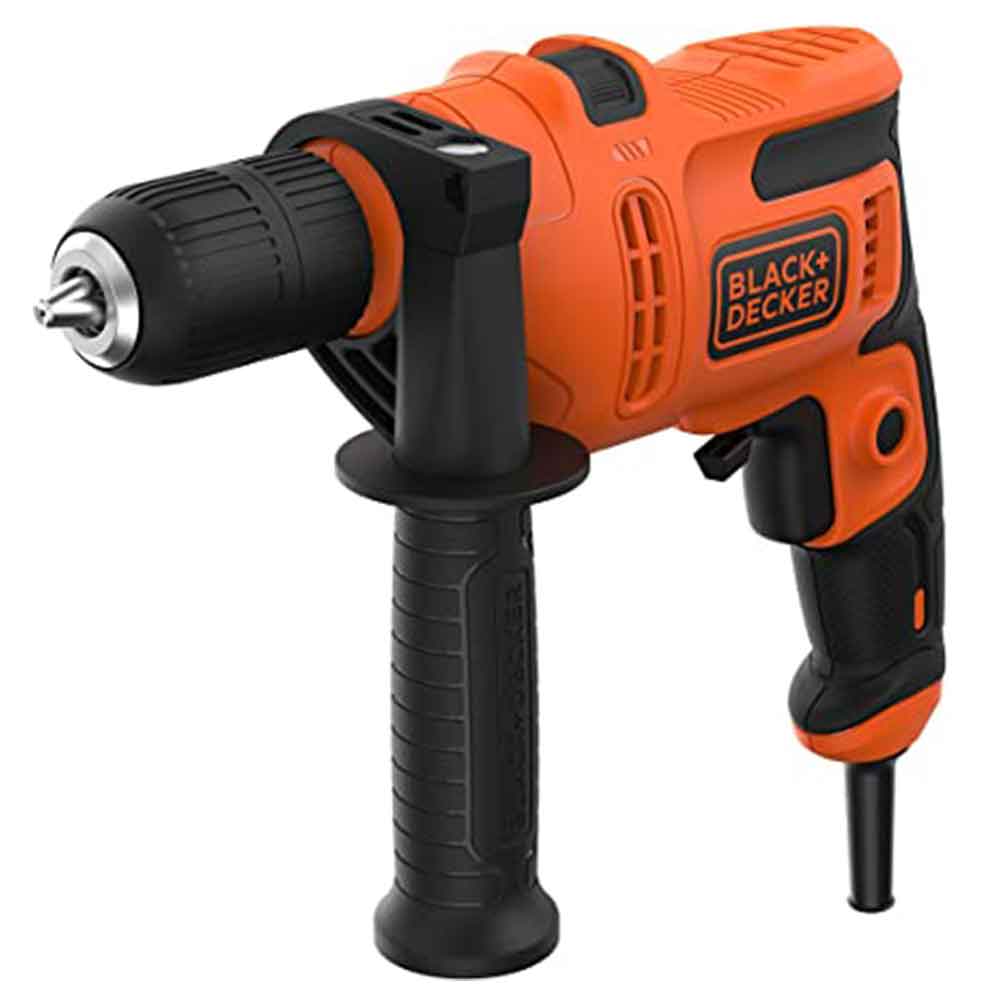 Trapano a percussione 500W BLACK+DECKER BEH200 mandrino autoserrante mm.13