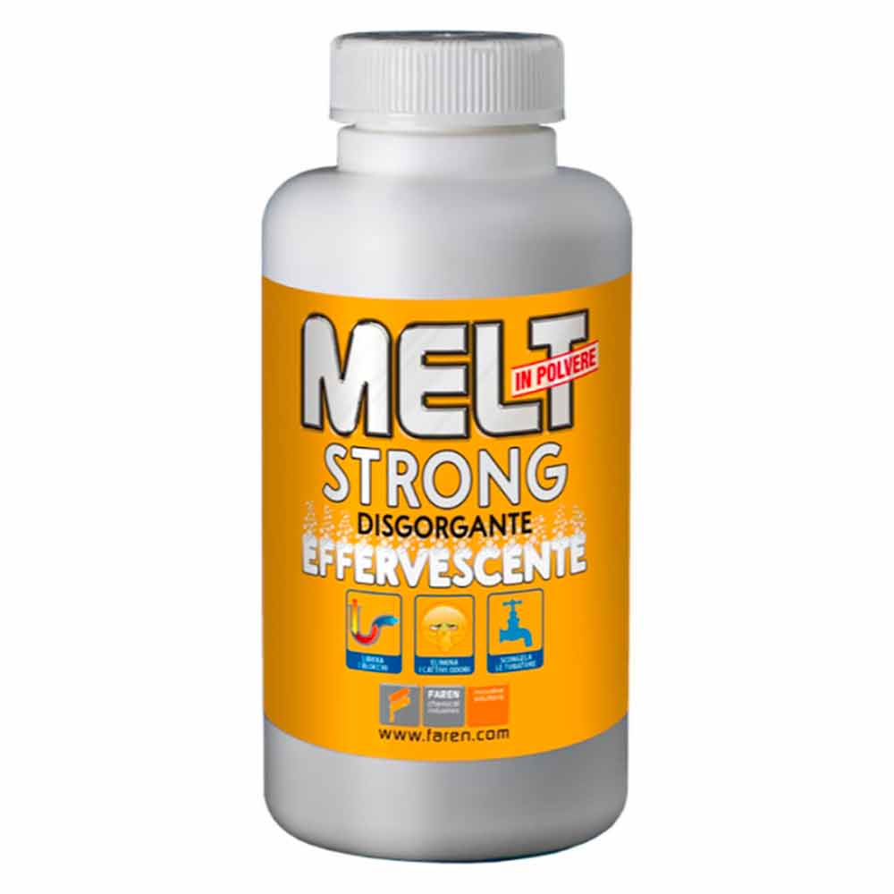 MELT STRONG Disgorgante effervescente in polvere gr.600