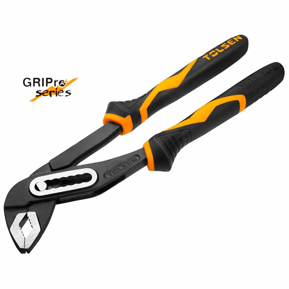 Pinza regolabile poligrip con impugnatura GRIPro mm.250 chiave a pappagallo TOLSEN 10029