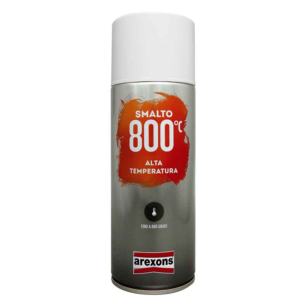 Vernice spray nero opaco alta temperatura 800°C Arexons