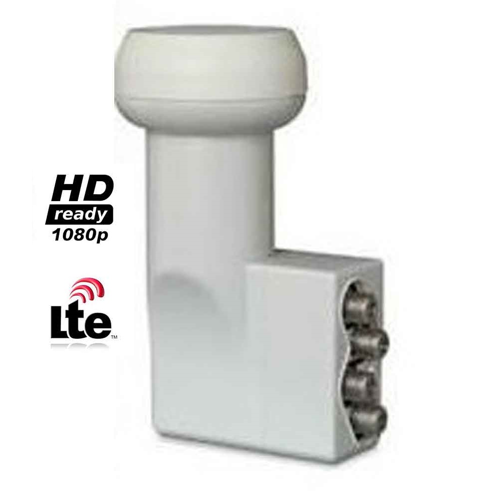 Illuminatore LNB 4 uscite HD filtro Lte FRACARRO 287339 per parabola Sky e tv sat