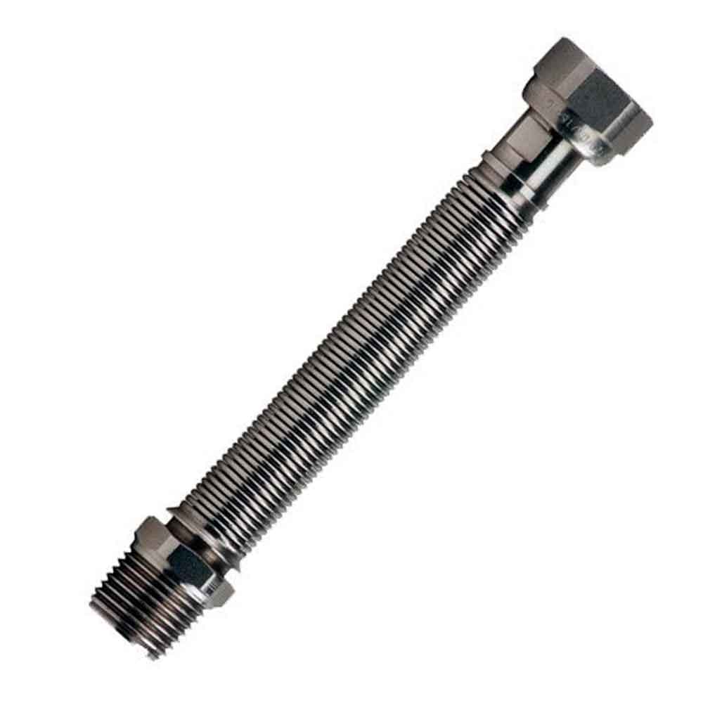 Tubo flessibile estensibile in acciaio inox per acqua 1/2 cm.10-20 