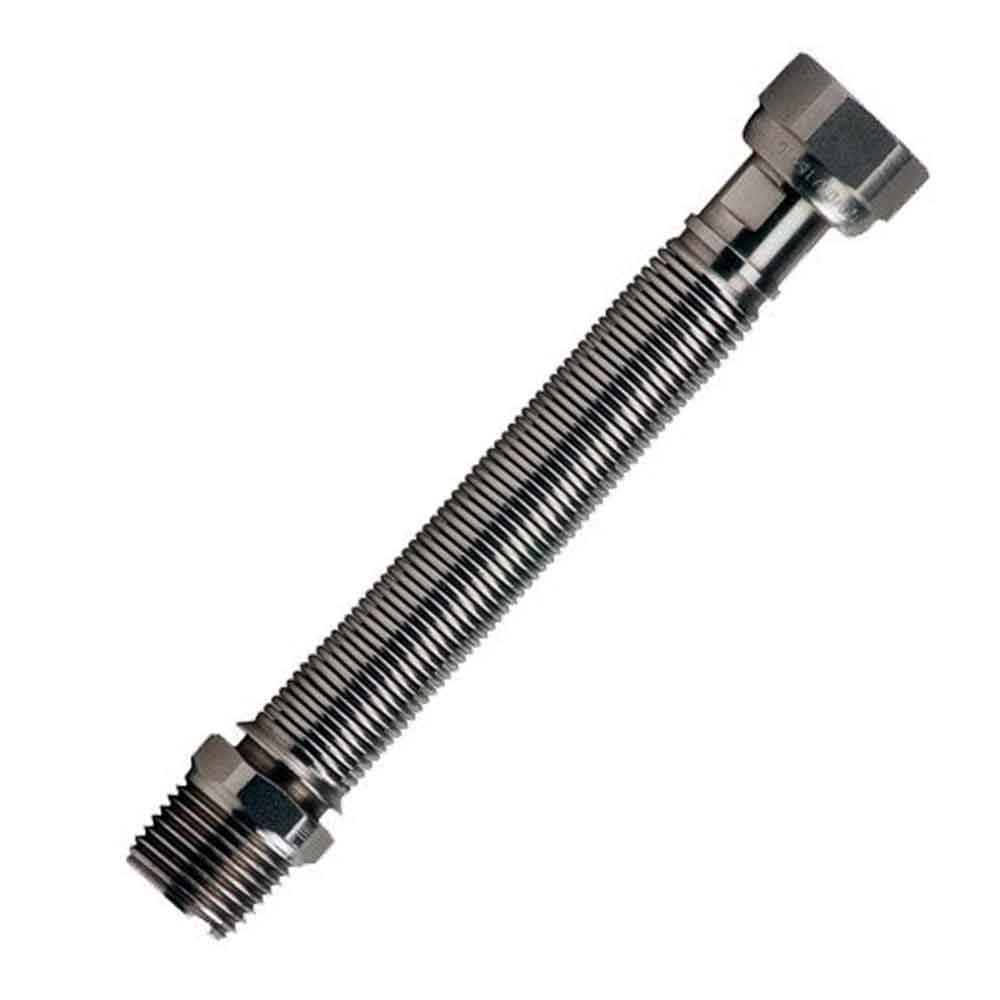 Tubo flessibile estensibile in acciaio inox per acqua 1/2" cm.20-40