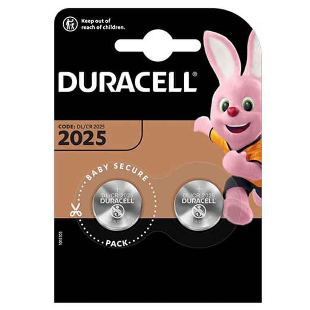 DURACELL Specialistiche Batteria a bottone CR2025 DL2025 bl.2 pz.
