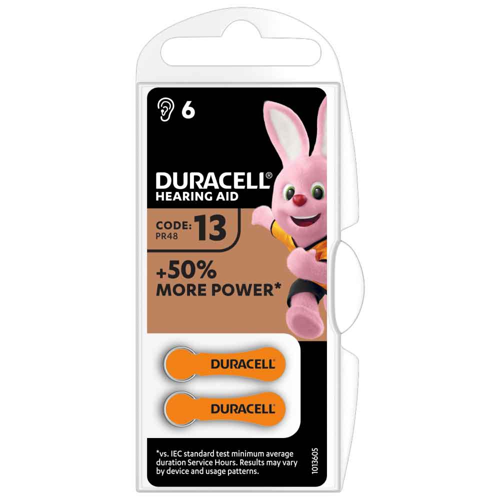 DURACELL Easy Tab Batterie per apparecchi acustici DA13 bl.6 pz.
