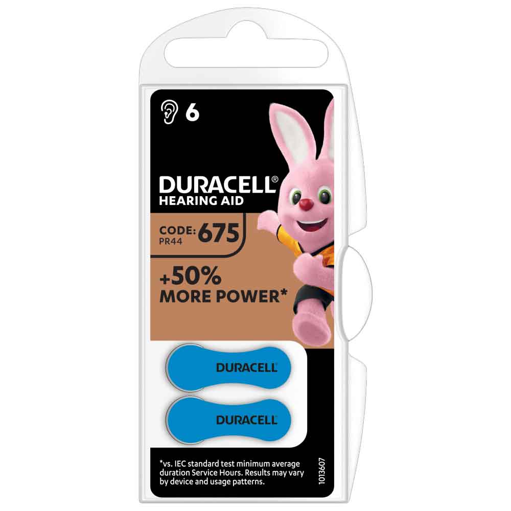 DURACELL Easy Tab Batterie per apparecchi acustici DA675 bl.6 pz.