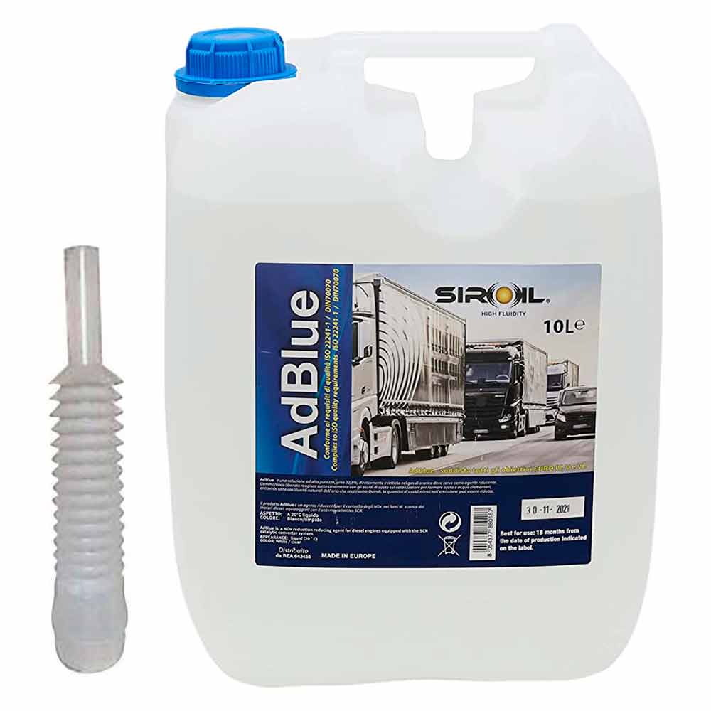 Additivo ADBLUE per motori diesel tanica lt.10 con beccuccio