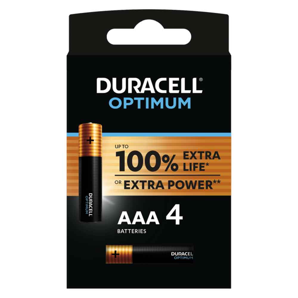 Duracell Optimum Ministilo alcaline AAA 100% extra life