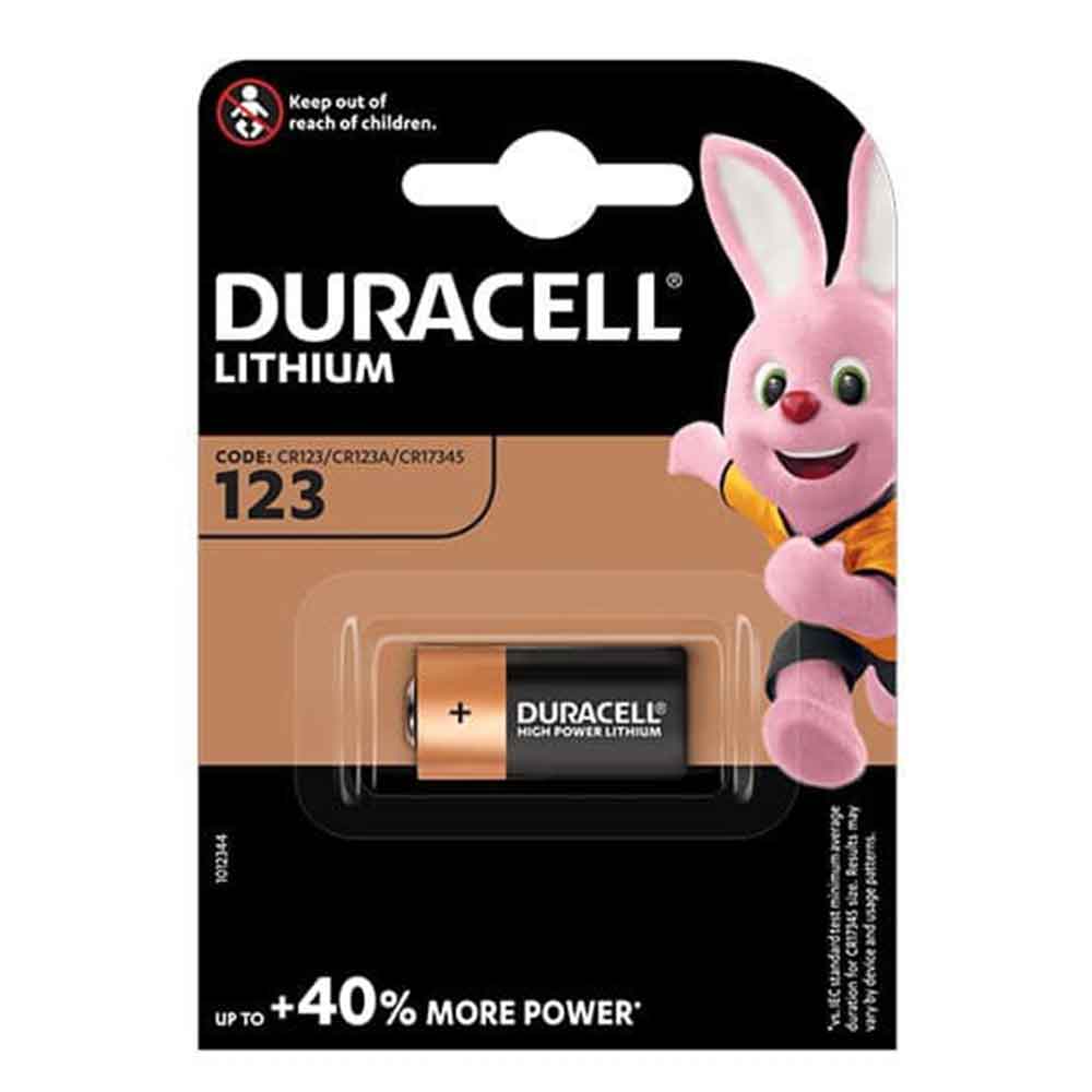 DURACELL Specialistiche batteria al litio CR123 DL123 3V per antifurti