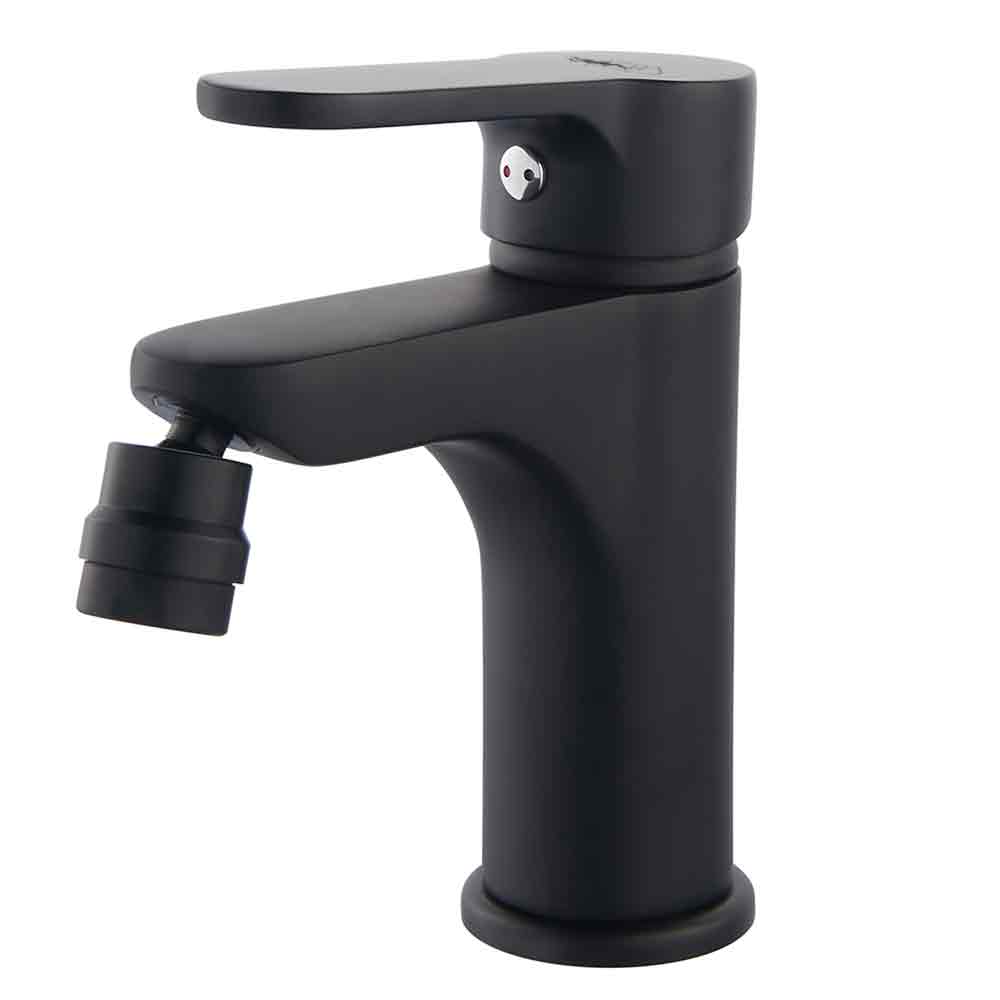 Rubinetto miscelatore monocomando bidet nero opaco DIANHIDRO serie PACO