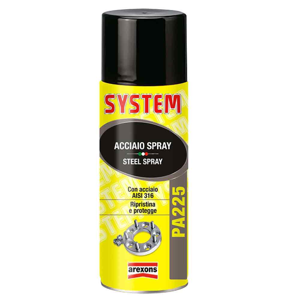 Acciaio inox spray rivestimento protettivo inox AISI 316 ml.400 SYSTEM PA225