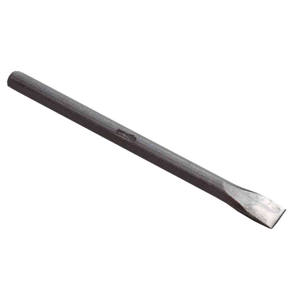 Scalpello da muratore a taglio in acciaio forgiato punta piatta riaffilabile mm.16 x 250 AUSONIA