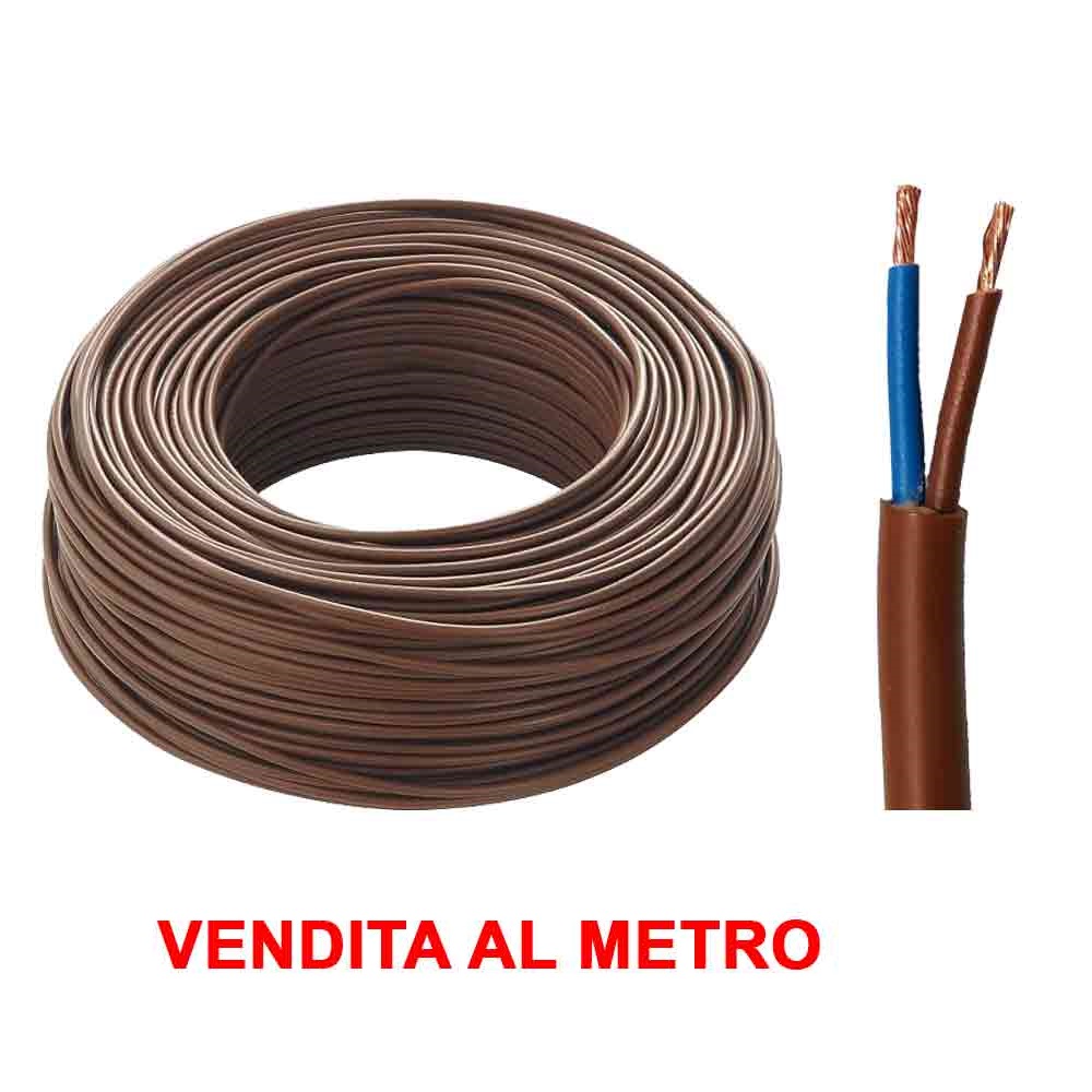 Cavo elettrico bipolare FS18OR 2 x 2,5 marrone vendita al metro