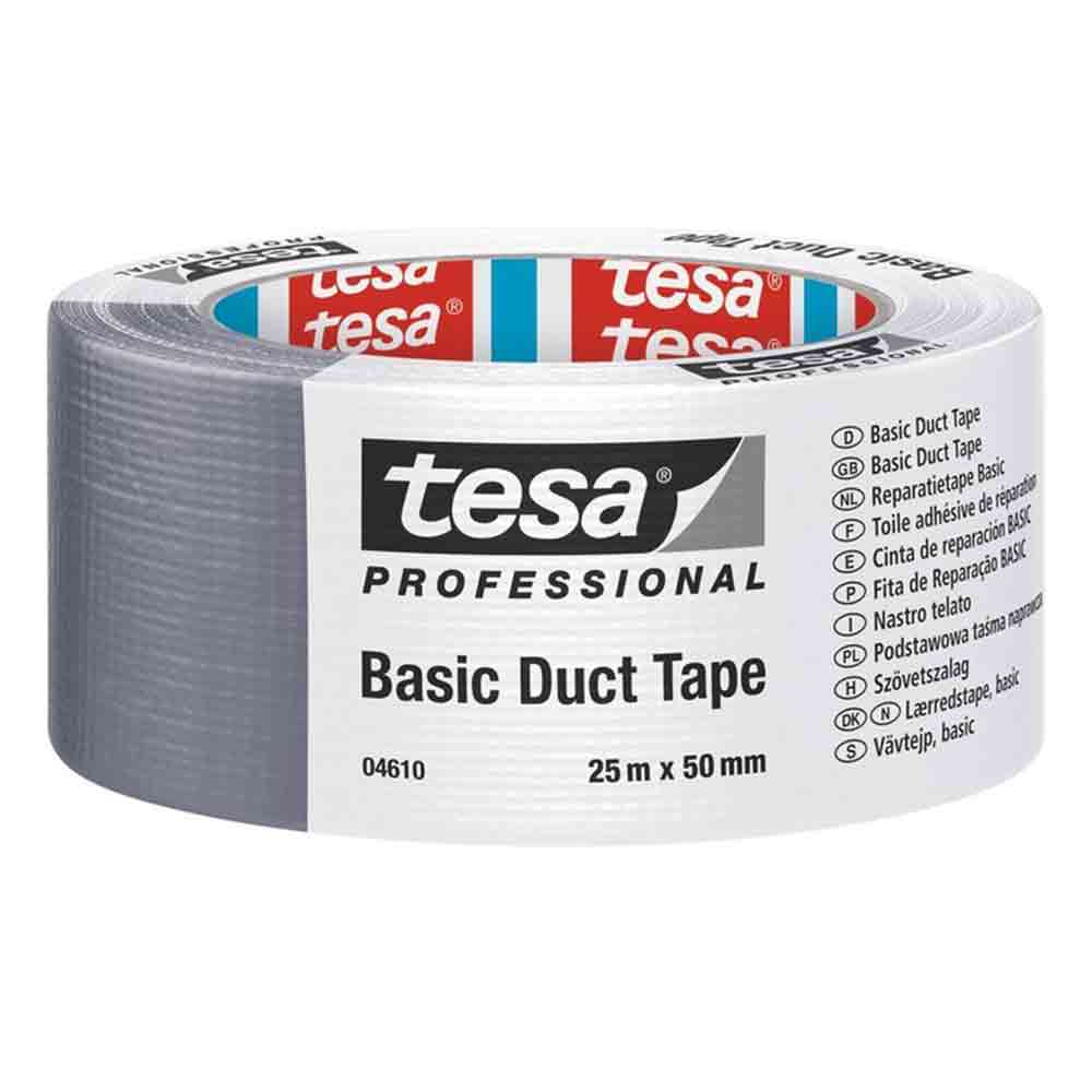 Nastro americano telato grigio TESA DUCT TAPE BASIC mm.50 x 25 metri