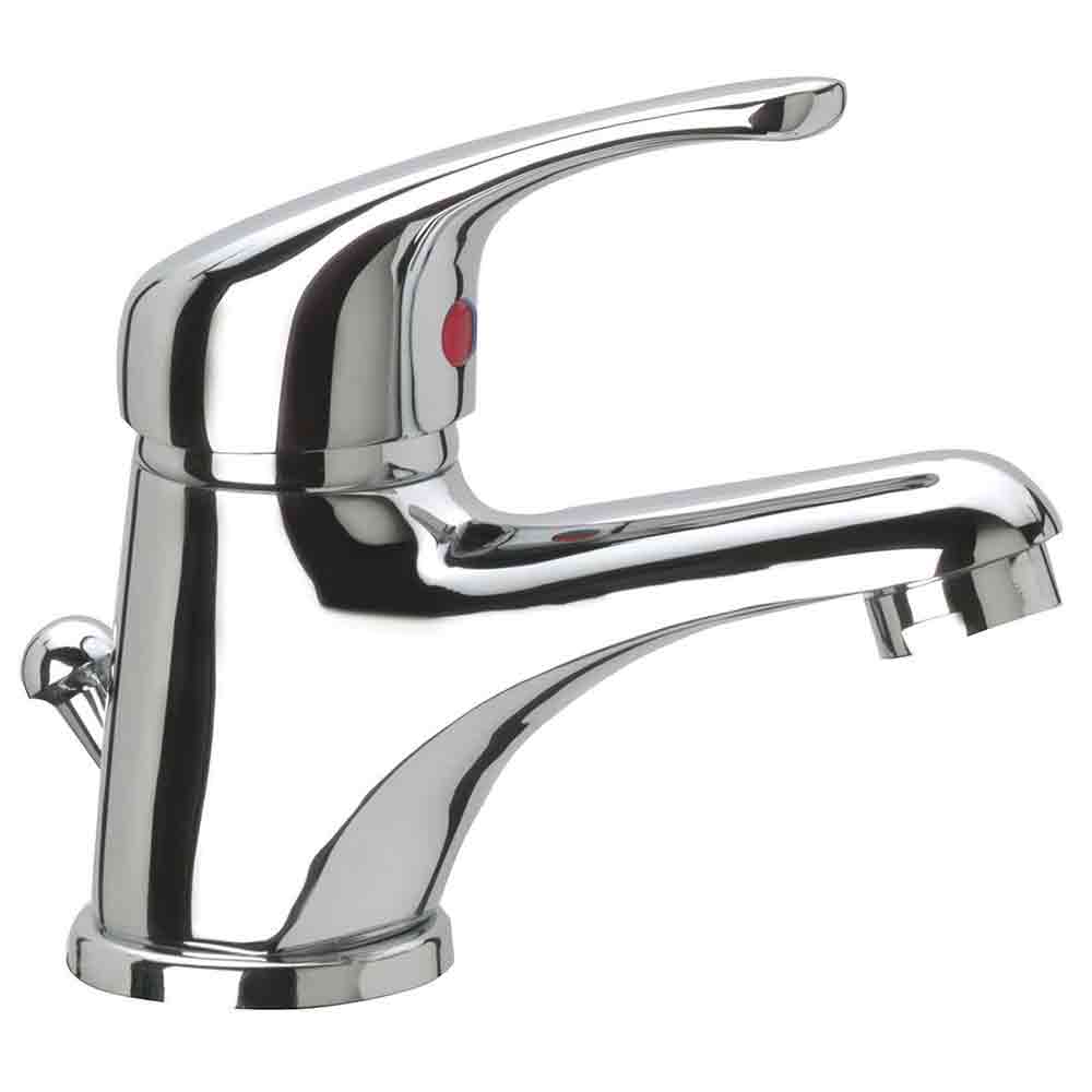 Rubinetto miscelatore monocomando lavabo CAMPANIA completo di accessori