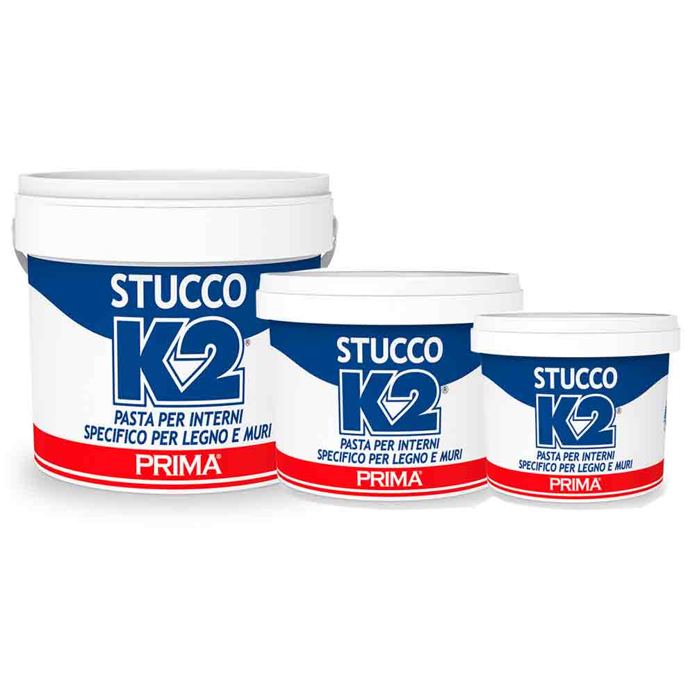 Stucco in pasta pronto all'uso K2 bianco per legno e muri vari