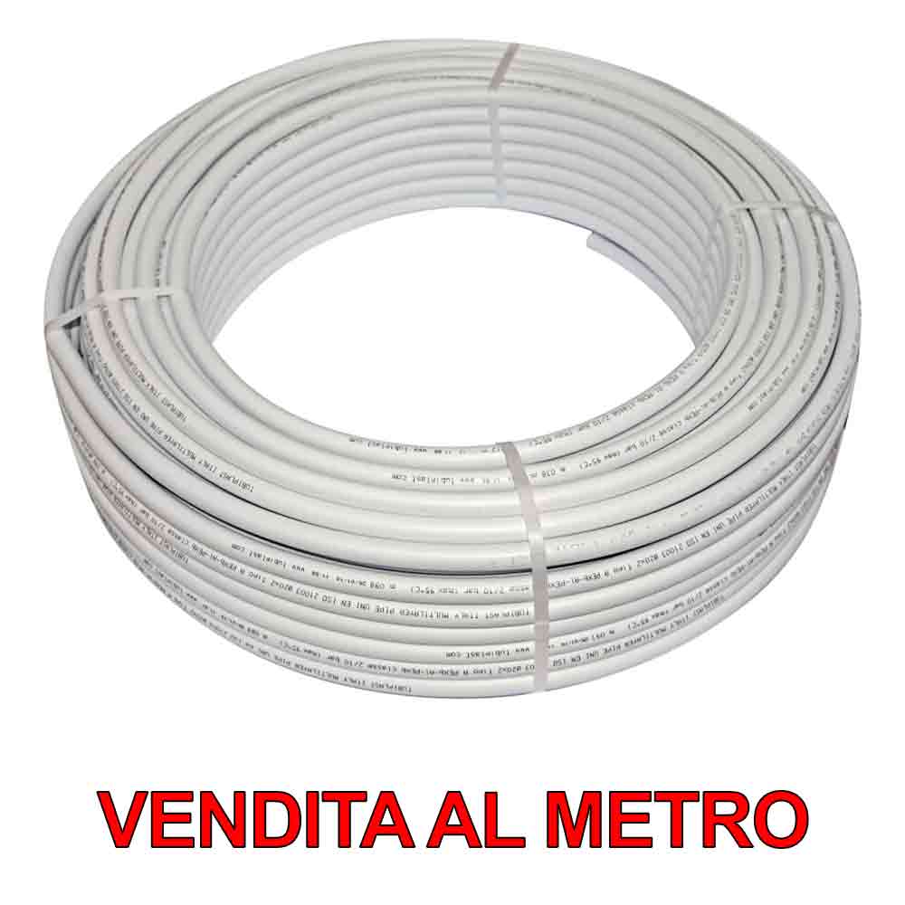 Tubo multistrato nudo PEXB-AL-PEXB mm.16 x 2 vendita al metro 