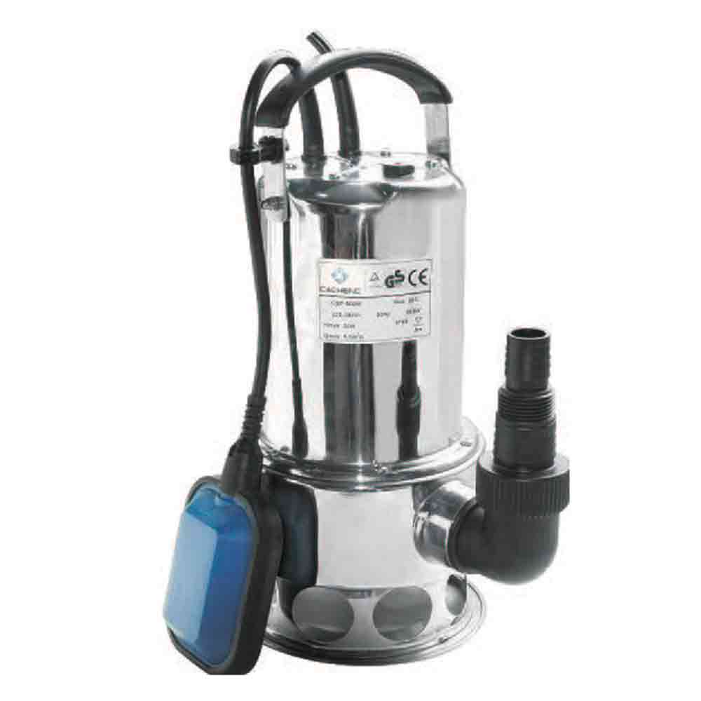 Pompa sommersa elettrica acciaio inox per acque sporche 1100W CACHENG mod. CSP6