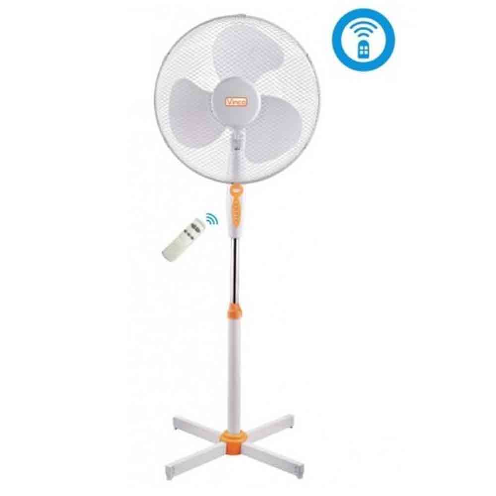 Ventilatore a piantana con telecomando e timer 45W h.125 VINCO 70704