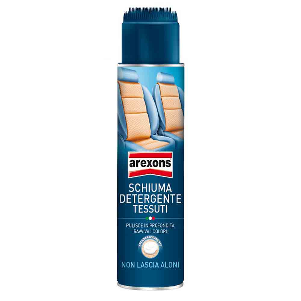 Schiuma detergente tessuti ml.400 pulitore smacchiatore per tessuti velluto e moquette AREXONS