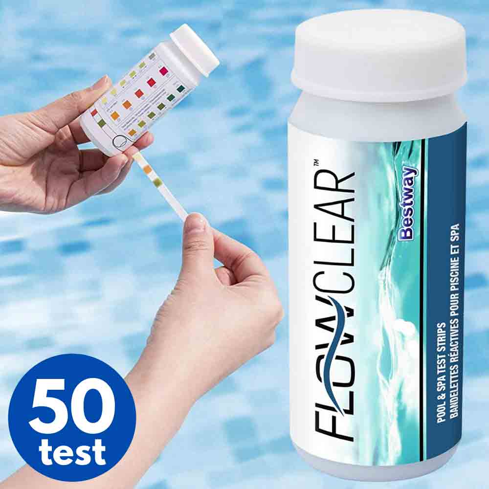 Test PH a strisce kit analisi acqua per piscine 50 striscette BESTWAY 58142