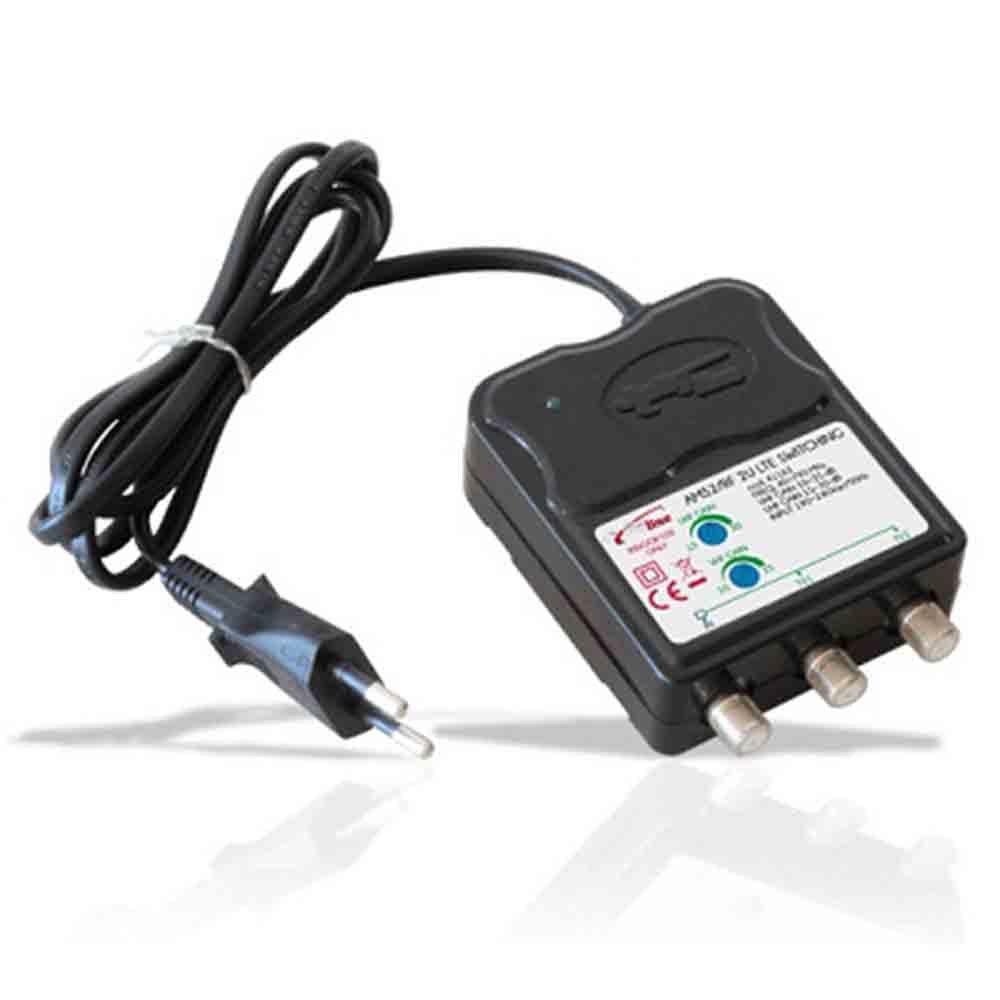 Amplificatore tv da interno 2 uscite regolabili UHF+VHF max 30 db JOLLY LINE 41163 AMS2/RF