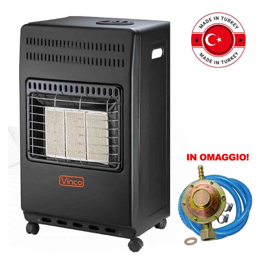 Stufa a gas gpl ad infrarossi RS42H 4200W VINCO 71415 Made in Turchia