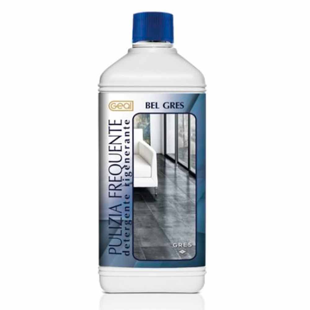 Detergente pulitore a Ph neutro specifico per gres porcellanato lucido e naturale GEAL BEL GRES lt.1