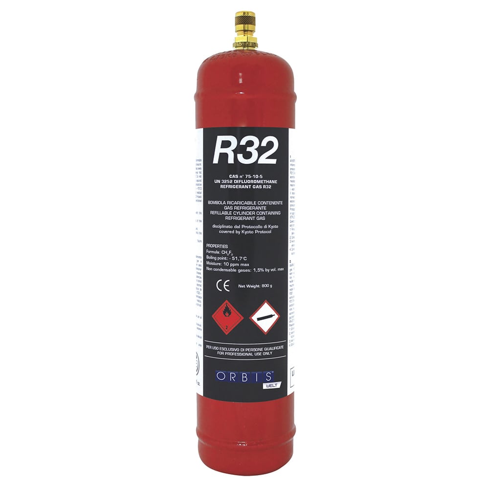 Gas refrigerante R32 per ricarica climatizzatori condizionatori 780gr