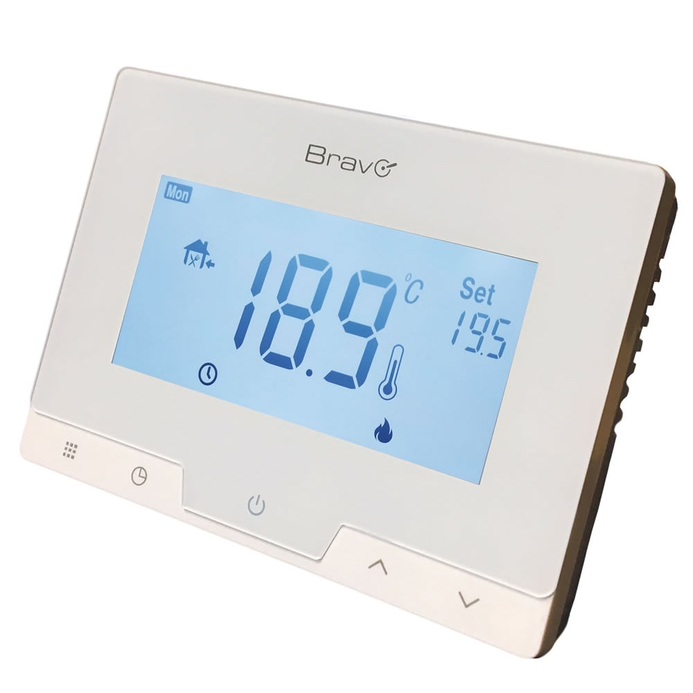 Cronotermostato digitale BRAVO GLAM display 3,78" programmazione giornaliera e settimanale