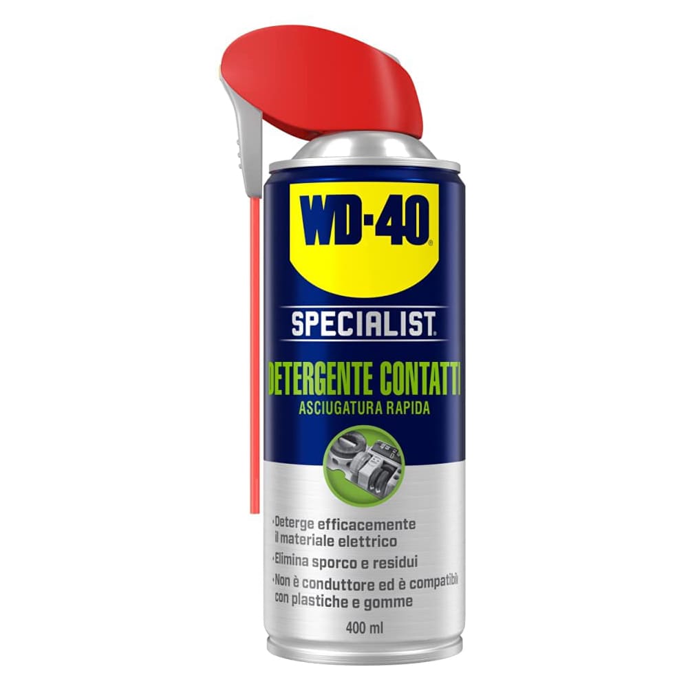 WD-40 Detergente spray disossidante per contatti elettrici ml.400 WD40 con erogatore doppia posizione