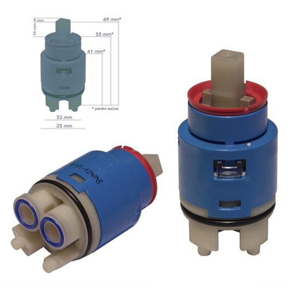 Cartuccia EURORAMA R1955 mm.35 alta per rubinetti miscelatore EURORAMA
