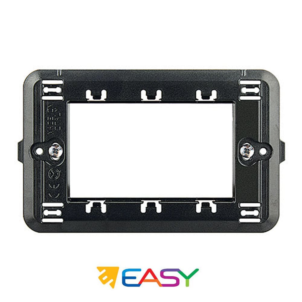 Supporto 3 posti ELETTROCANALI serie EASY compatibile Bticino Matix