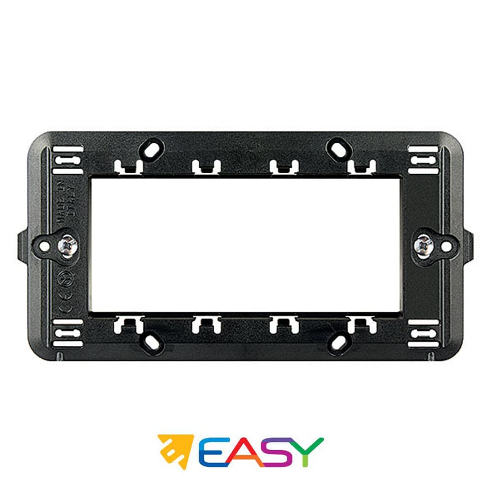 Supporto 4 posti ELETTROCANALI serie EASY compatibile Bticino Matix