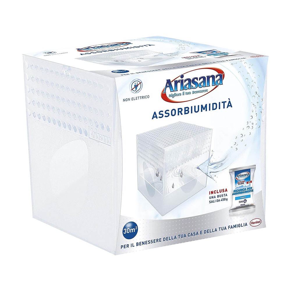 Deumidificatore assorbiumidità ARIASANA MINI con ricarica sali da 450gr. 