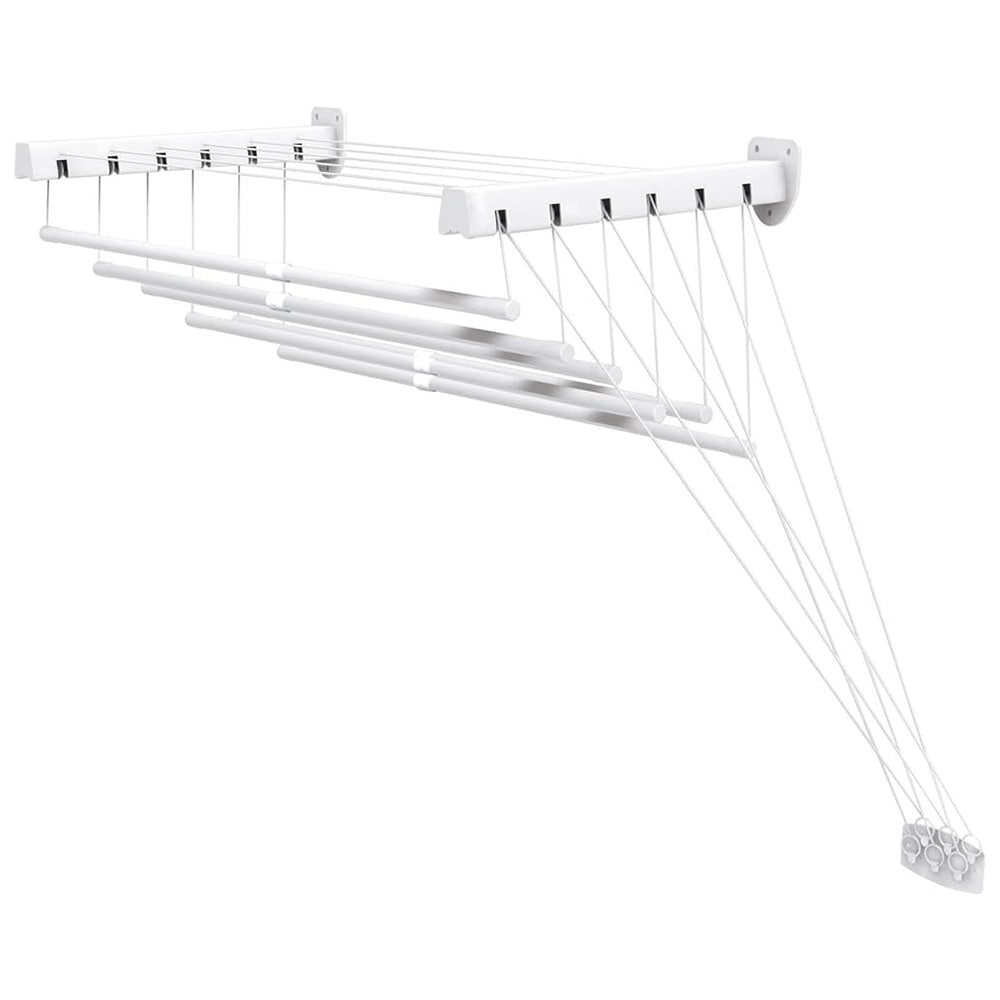 STENDIBIANCHERIA DA PARETE/SOFFITTO cm 100x46x70h - 6 mt di stenditura