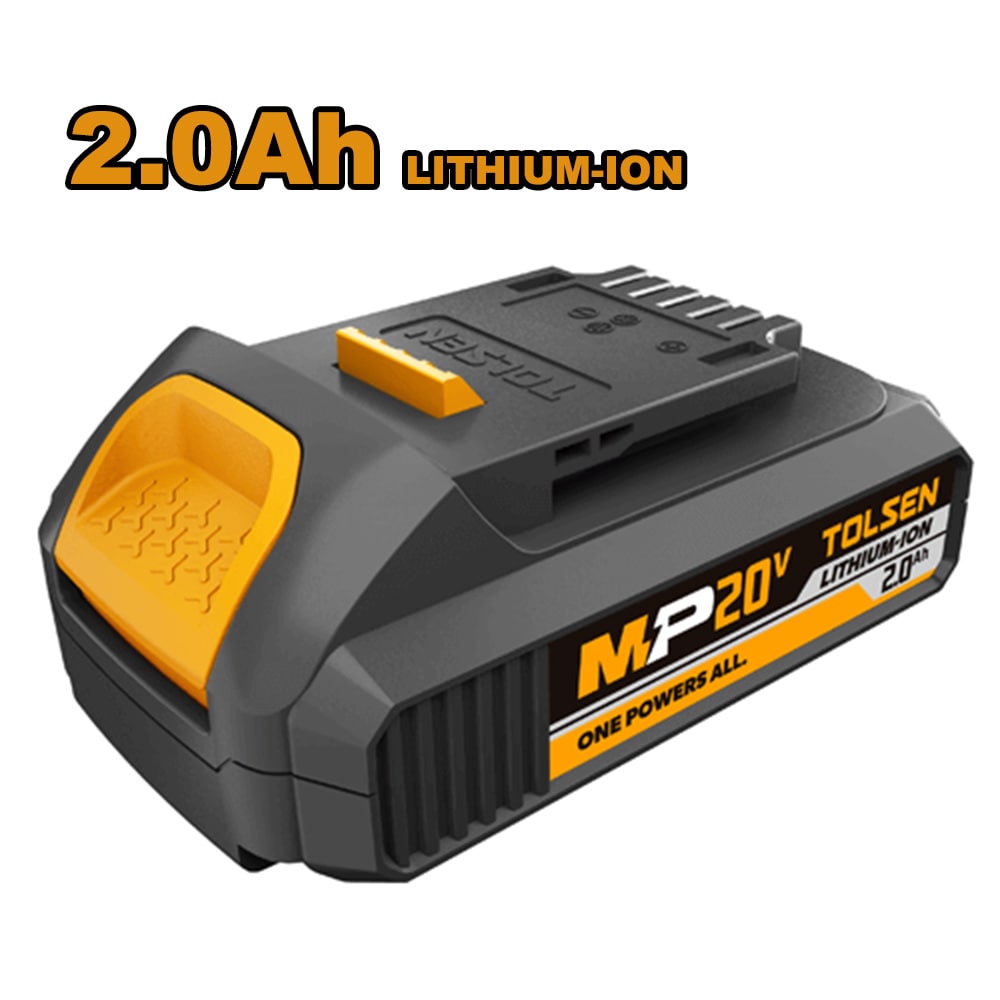 Batteria al litio 20V 2.0Ah TOLSEN 87472 per utensili a batteria MP20V TOLSEN