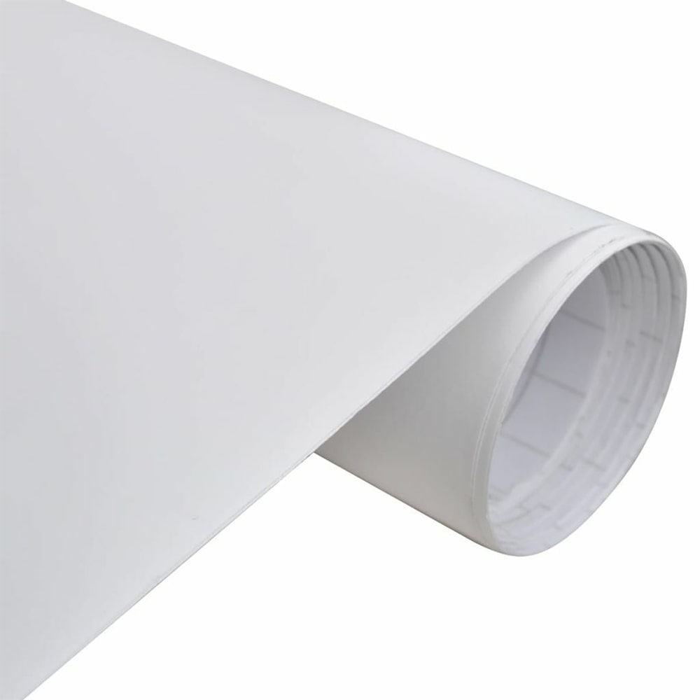 Rotolo plastica adesiva pellicola plastificata ALKOOR cm.45 x 15 mt. bianco opaco