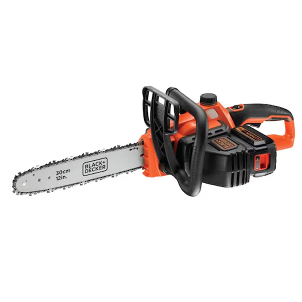 Motosega elettrico a batteria 36V 2Ah BLACK+DECKER GKC3630L20 barra cm.30 elettrosega a batteria