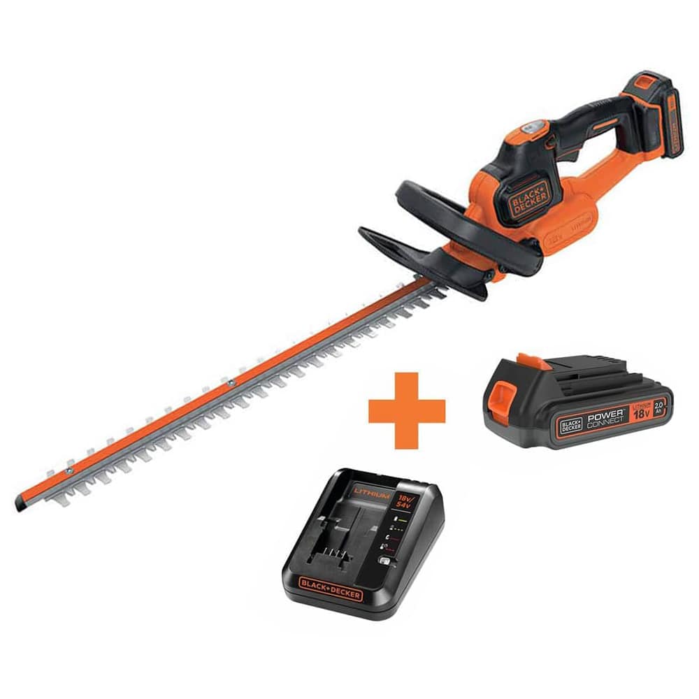 Tagliasiepi elettrico a batteria BLACK+DECKER GTC18502PC batteria 18V 2Ah litio barra cm.50