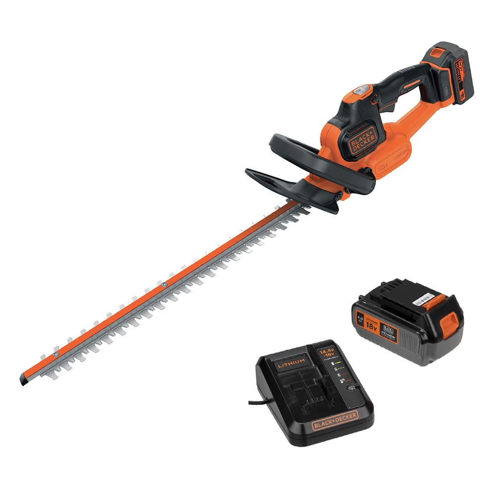 Tagliasiepi elettrico a batteria BLACK+DECKER GTC18504PC batteria 18V 4Ah litio barra cm.50