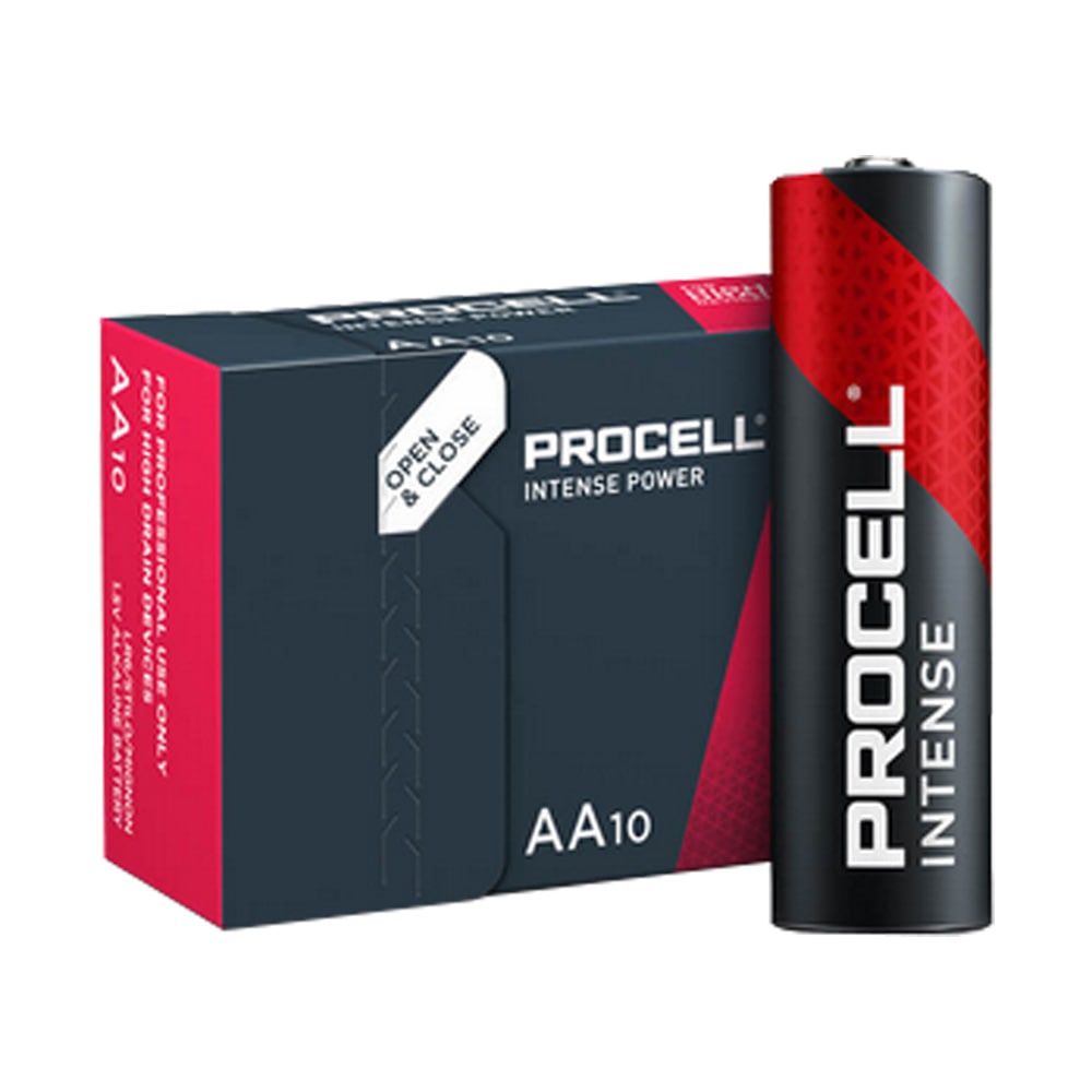 Pile batterie alcaline industriali stilo AA 1,5V MN1500 Duracell PROCELL Intense cf.10 pz.