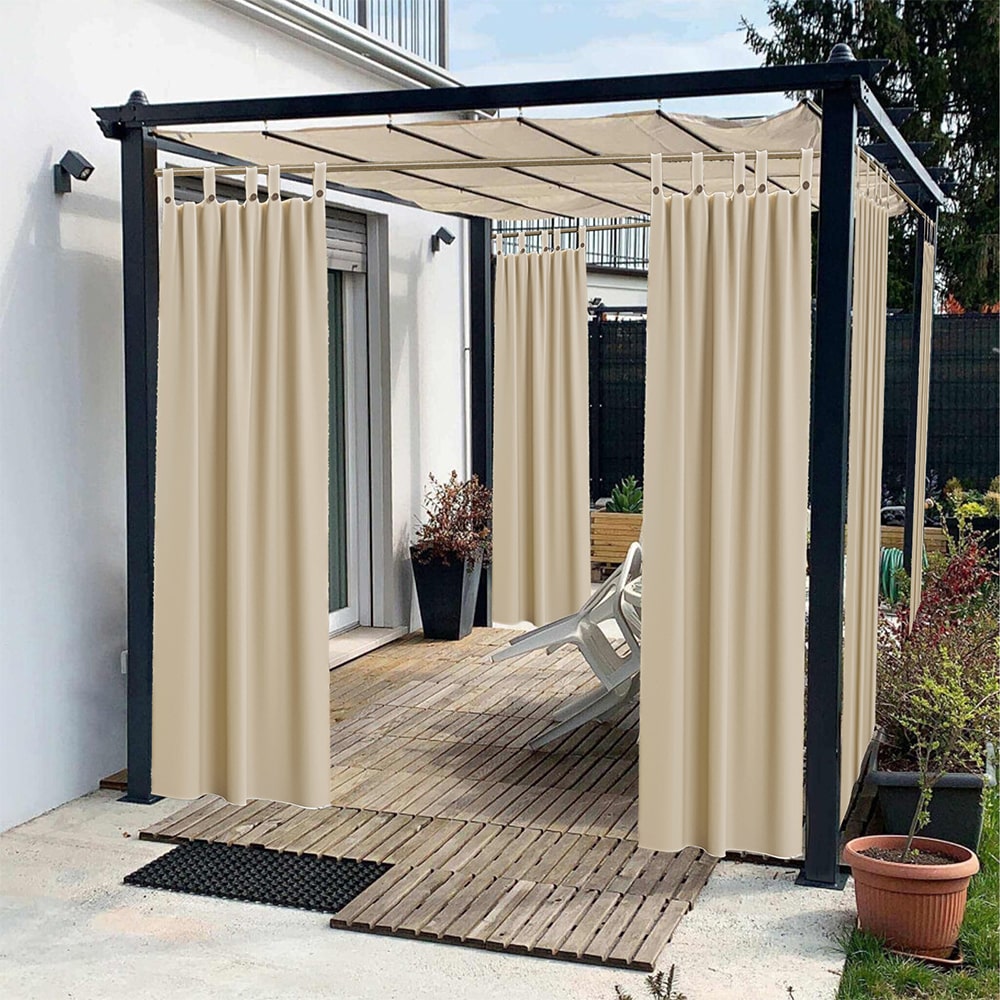 Tenda da sole per gazebo con passanti e bottoni cm.160 x 270 panna